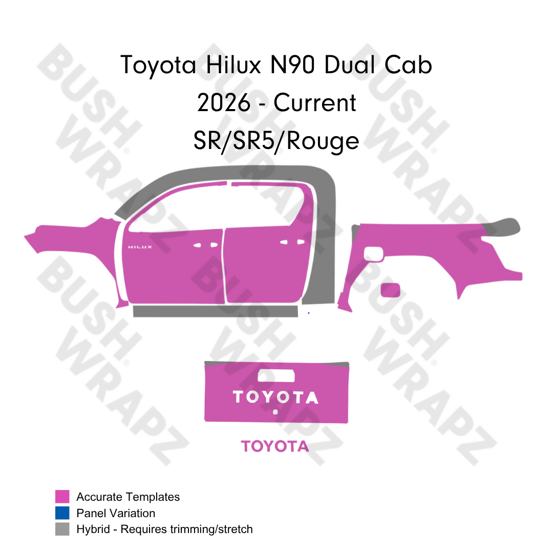 BushWrapz PRO - Toyota Hilux N90 SR/SR5/Rogue Dual Cab (2026 - Current)