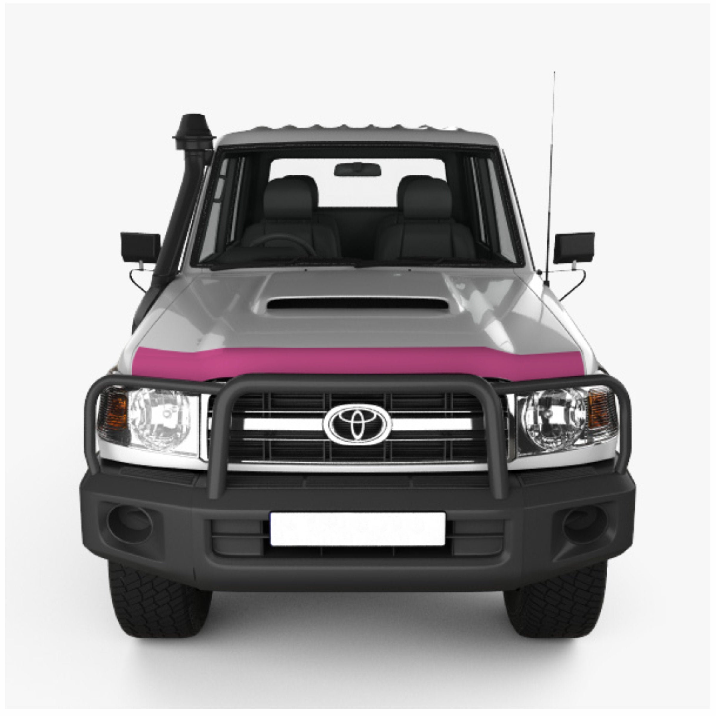 Templated Bonnet Strip To Suit 76, 78 and 79 Series Landcruiser (2010 - 2023)