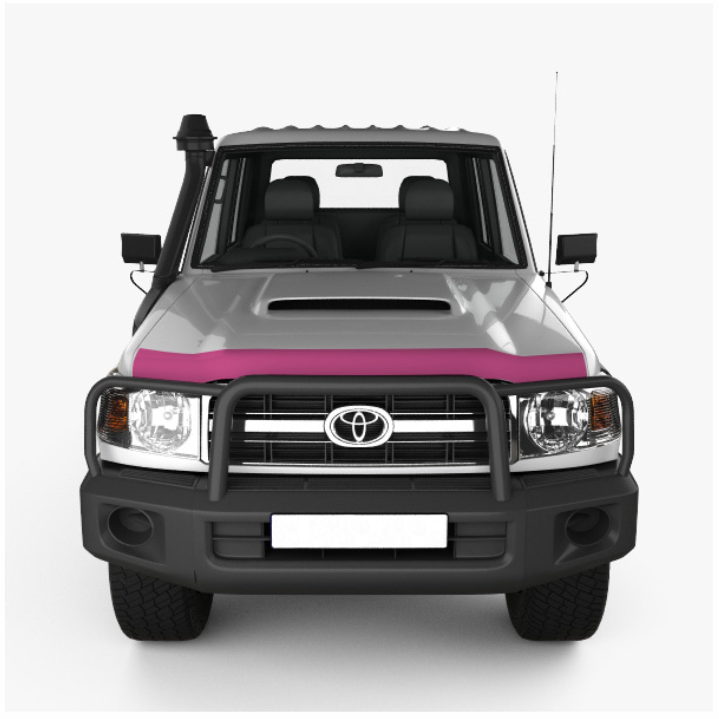 Templated Bonnet Strip To Suit 76, 78 and 79 series Landcruiser 2010 - 2023